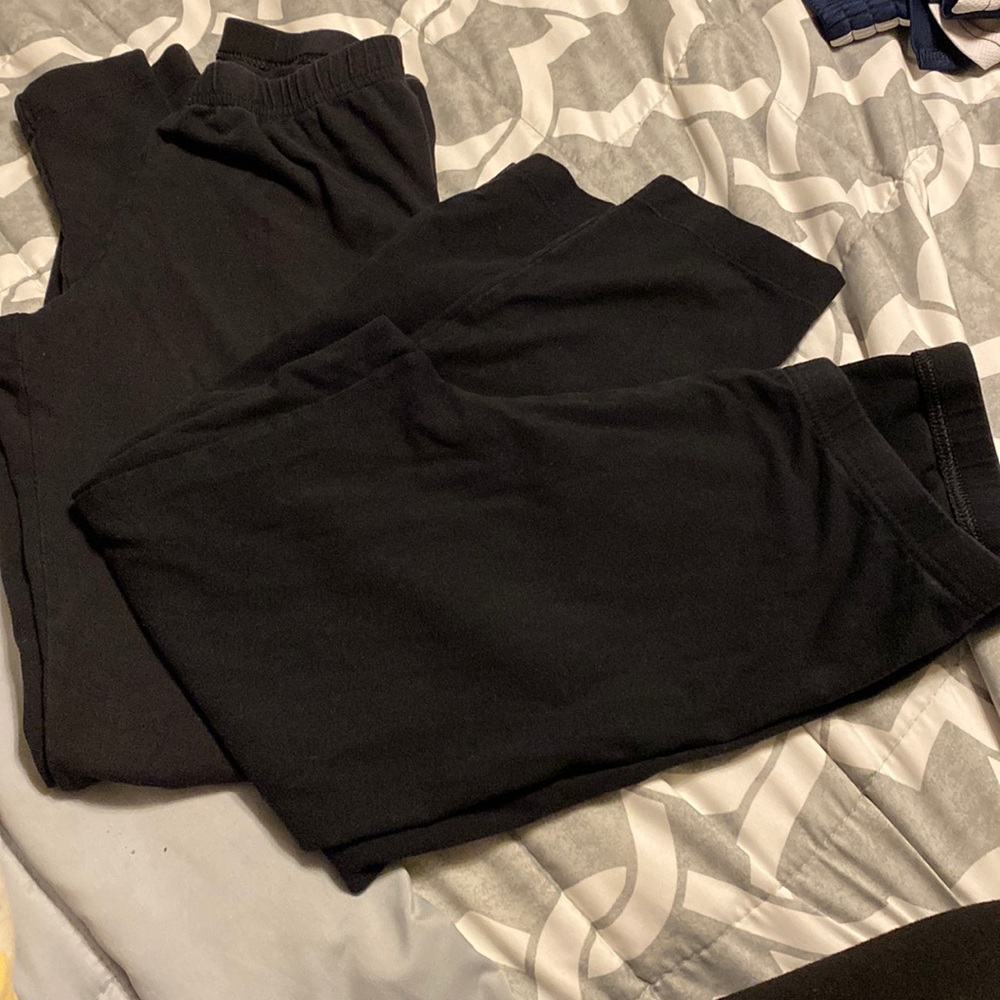 Two Pairs Of Old Navy Black Leggings 1-XS TP, and 1-S P